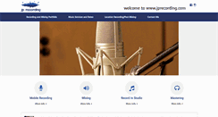 Desktop Screenshot of jprecording.com