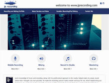 Tablet Screenshot of jprecording.com